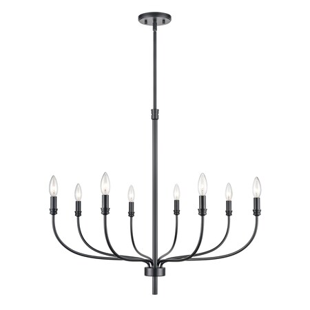Elk Home Newland 34'' Wide 8-Light Chandelier - Matte Black 81517/8